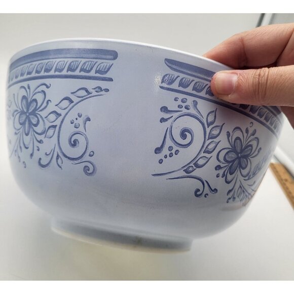 Pyrex Brittany Blue Vintage 479-B 3 QT Mixing Bowl Floral Made in USA - Picture 7 of 12